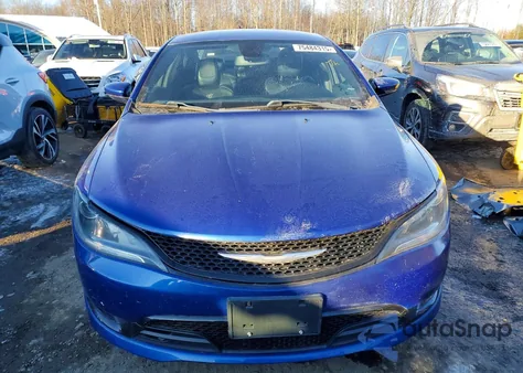 2015 Chrysler 200 S z USA, uszkodzony, nr VIN 1C3CCCDG6FN523889